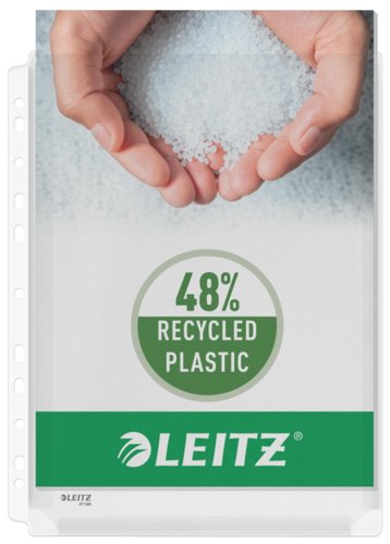 Leitz Multi Punched Expanding Pocket Polypropylene A4 170 Micron Top Opening Clear (Pack 5) 47188