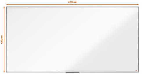 Nobo Essence Steel Magnetic Whiteboard 2400 x 1200mm 1905214 NB50492