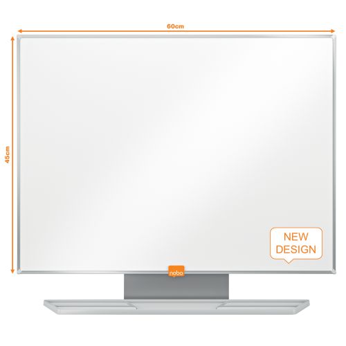 Melamine non magnetic whiteboard with an anodised aluminum trim. Fixed by a through corner wall mounting and supplied with a whiteboard pen tray. The melamine whiteboard surface delivers a good level of erasability for light use.Size: 600x450mm.