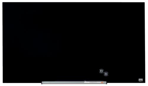 Nobo Impression Pro Glass Magnetic Whiteboard 1000x560mm Black 1905180 NB50200