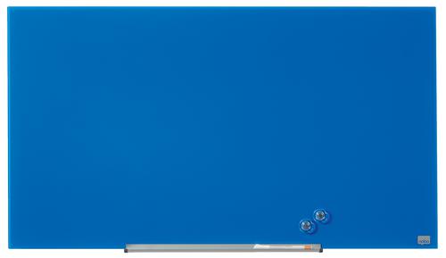 Nobo 1905188 Blue Impression Pro Glass Magnetic Whiteboard 1000x560mm 29202J