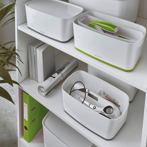 Leitz Mybox Small With Lid White/Green
