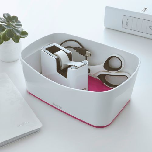 Leitz MyBox WOW Storage Tray White/Pink 52574023  | County Office Supplies