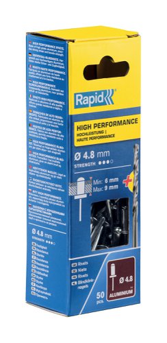 Rapid High performance rivet Ø4.8 x 12 mm