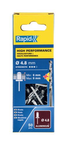Rapid High performance rivet Ø4.8 x 12 mm