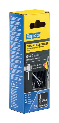 Rapid Stainless steel rivet Ø4.0 x 12 mm