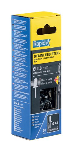 Rapid Stainless steel rivet Ø4.8 x 10 mm