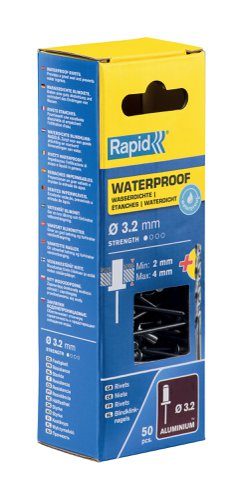 Rapid Waterproof rivet Ø3.2 x 8 mm
