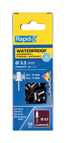 Rapid Waterproof rivet Ø3.2 x 8 mm