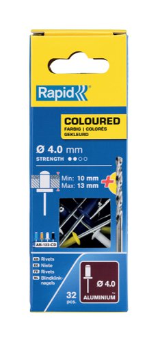 Rapid Coloured rivet, Automotive  Ø4.0 x 16 mm