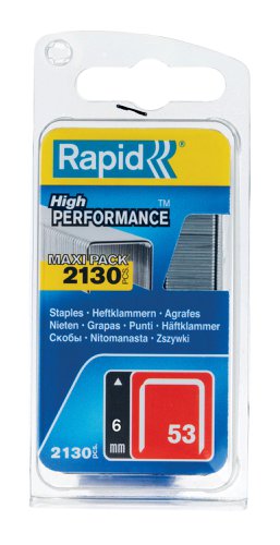 RPD5000741 Rapid 53/6B 6mm Galvanised Staples (Pack 2000)