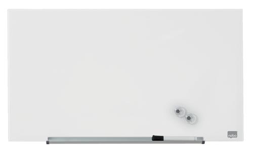 Nobo Impression Pro Magnetic Glass Whiteboard White 680x380mm 1905175 ACCO Brands