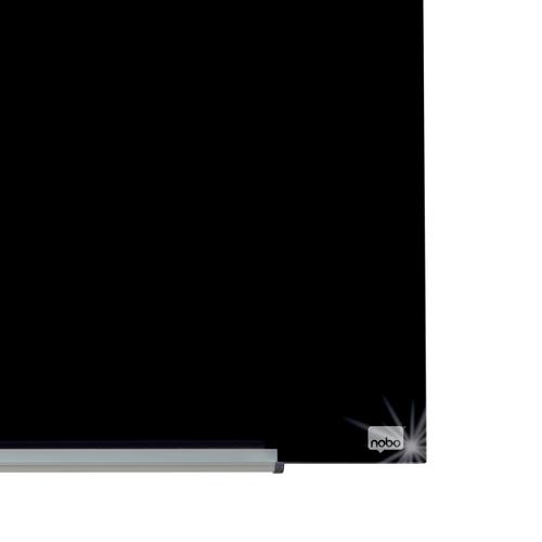 Nobo Impression Pro Magnetic Glass Whiteboard Black 680x380mm 1905179 ACCO Brands