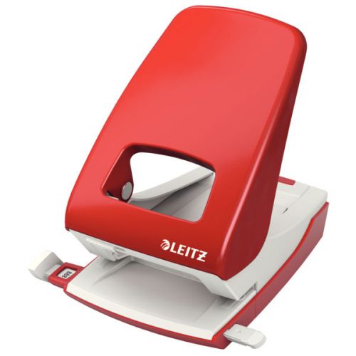 Leitz NeXXt Strong Metal Office Punch 40 sheets. Red