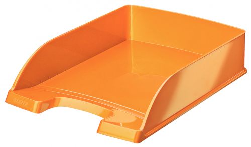 Leitz WOW Letter Tray Orange Metallic A4