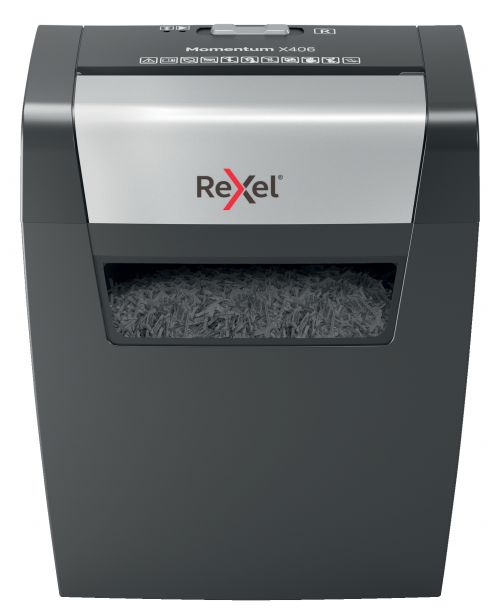 Rexel Momentum X406 Paper Shredder UK - Black