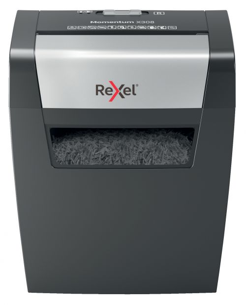 Rexel Momentum UK X308 Paper Shredder - Black