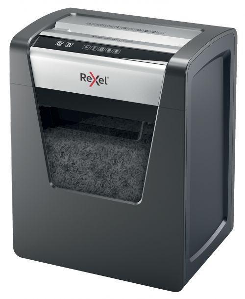 Rexel Momentum X415 Cross-Cut P-4 Shredder Black 2104576 RX52346 Buy online at Office 5Star or contact us Tel 01594 810081 for assistance