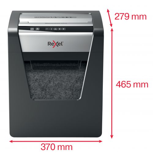 Rexel Momentum X415 Cross-Cut P-4 Shredder Black 2104576 RX52346 Buy online at Office 5Star or contact us Tel 01594 810081 for assistance