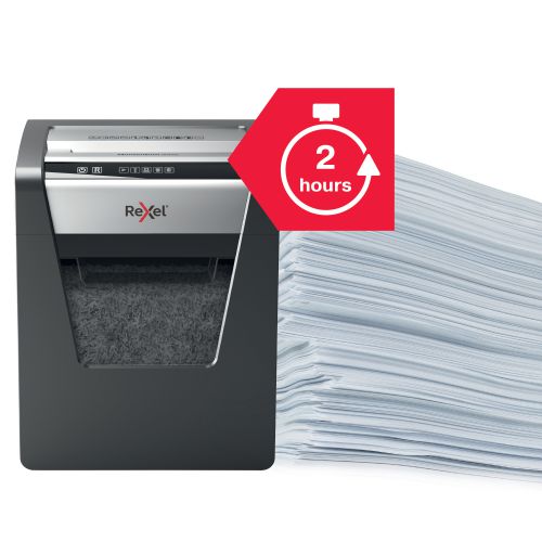 Rexel Momentum X415 Cross-Cut P-4 Shredder Black 2104576 RX52346 Buy online at Office 5Star or contact us Tel 01594 810081 for assistance