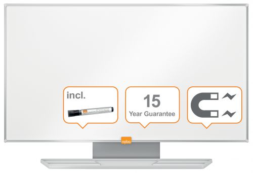 Nobo Premium Plus Steel Magnetic Whiteboard 32inch/710x400mm 1915370
