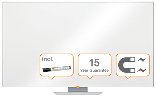 Nobo Premium Plus Steel Magnetic Whiteboard 70inch/1550x870mm 1915373