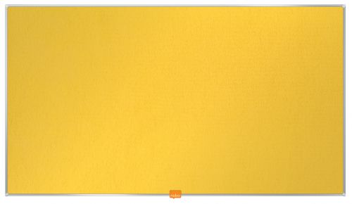 Nobo Widescreen 40in Felt Yellow Noticeboard