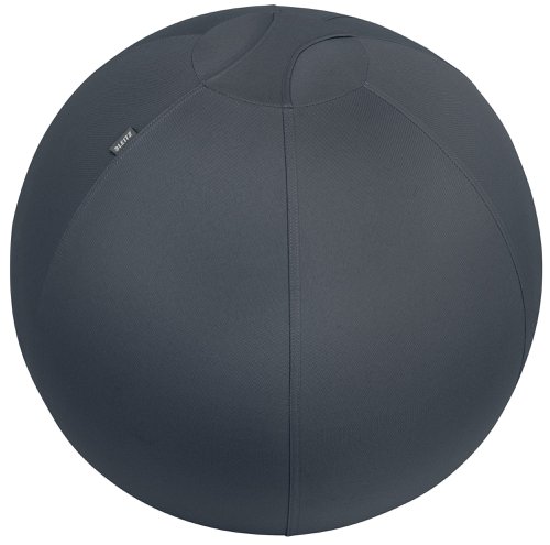 Leitz Active Sitting Ball; Ergonomically Designed; 65cm Diameter; Includes Fabric Ball Cover; Hand Air Pump & 2 x Plugs; Ergo Cosy Range; Velvet Grey
