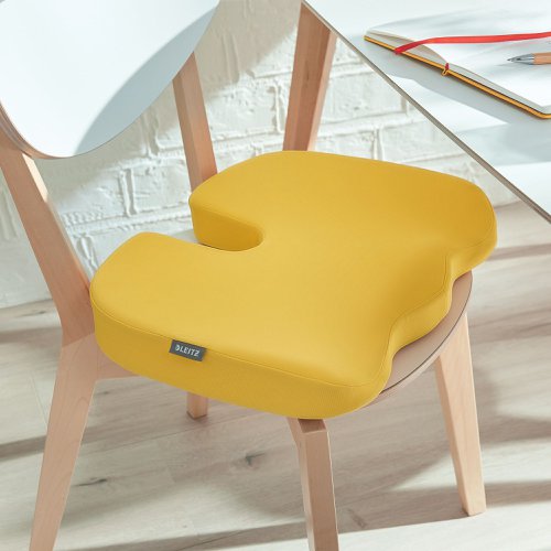 Leitz Ergo Cosy Orthopedic Seat Cushion Warm Yellow