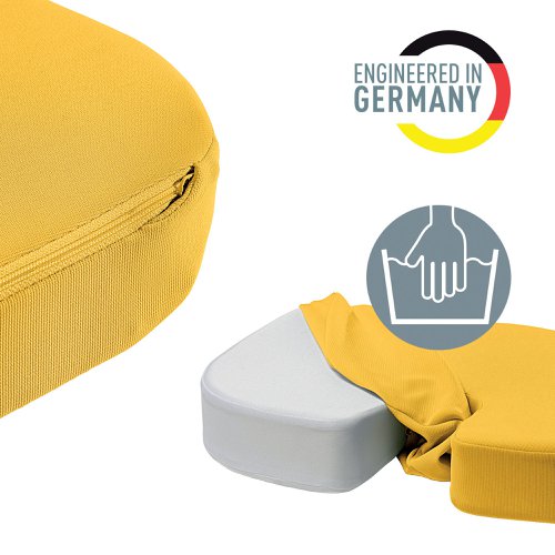 Leitz Ergo Cosy Orthopedic Seat Cushion Warm Yellow