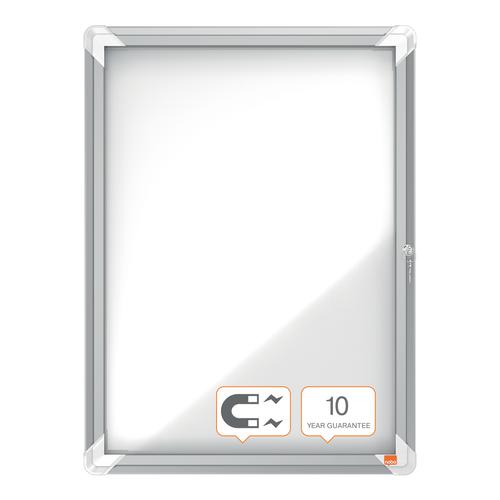 Nobo Premium Plus Magnetic Lockable Notice Board 4xA4 1902557 NB06392 Buy online at Office 5Star or contact us Tel 01594 810081 for assistance