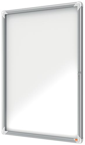 The Nobo lockable, wall-mounted, magnetic drywipe case is the practical solution for creating eye-catching displays and messages for customers and the public, whilst keeping your information in pristine condition and free from tampering.These ideal boards are designed for indoor use and the strong aluminium frame is powder coated for extra durability and corrosion resistance.
