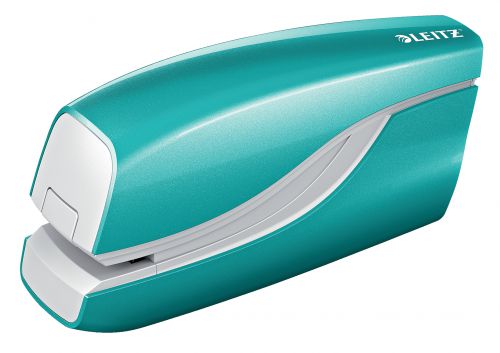 Leitz NeXXt WOW Battery Stapler 10 sheets. Battery powered. Includes staples. Ice Blue