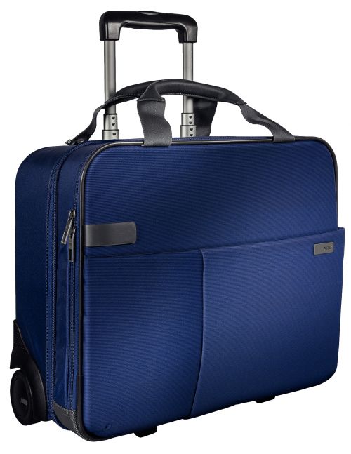 Leitz Complete Carry-On Trolley Smart Traveller Cabin size for 15.6” laptop Titan Blue