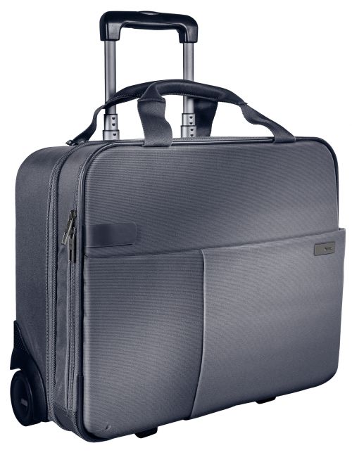 Leitz Complete Carry-On Trolley Smart Traveller Cabin size for 15.6” laptop Silver