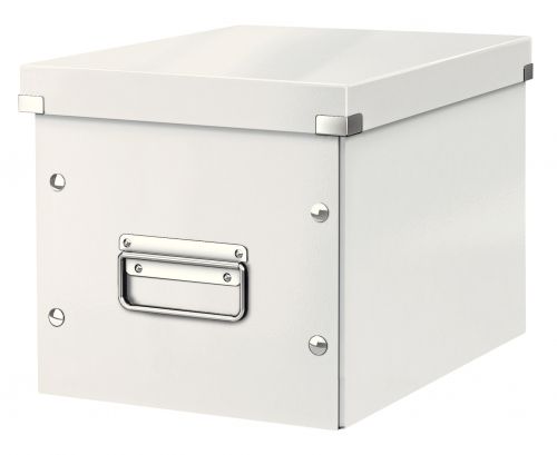 Leitz WOW Click & Store Cube Medium Storage Box, White