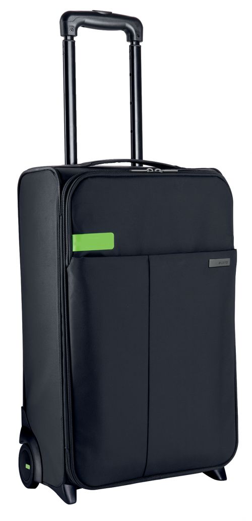 Leitz Complete 2-wheel Hand Luggage Trolley Smart Traveller Black