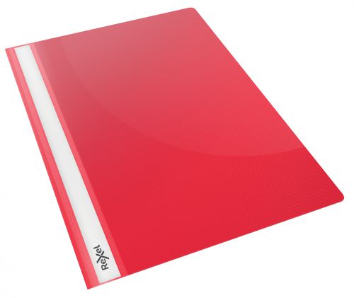 Rexel Choices Report File, A4, 160 Sheet Capacity, Red (Pack 25)
