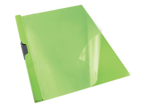 Rexel Choices Clip File Polypropylene A4 Green (Pack 25) 2115650
