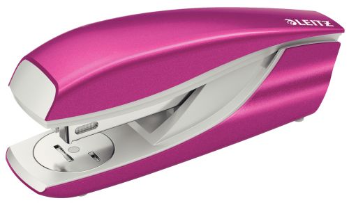 Leitz NeXXt WOW Half Strip Metal Office Stapler 30 Sheet Pink - 55021023