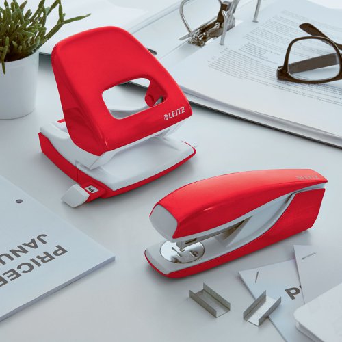 Leitz WOW NeXXt Stapler 30 Sheets Red 55021026 LZ13525 Buy online at Office 5Star or contact us Tel 01594 810081 for assistance