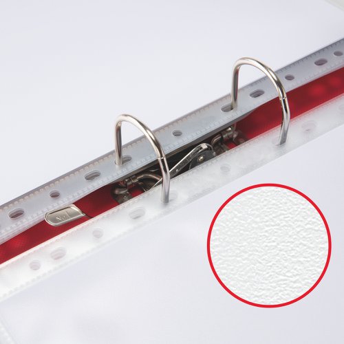 Esselte Quality Pocket A3, embossed clear, 0.09mm 30% pre-consumer Polypropylene (Pack 50)