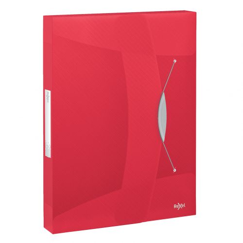 Rexel Choices Transluscent Polypropylene Box File Red 2115668