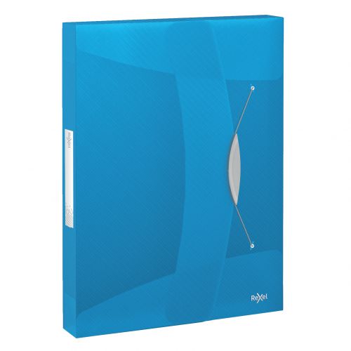 Rexel Choices Transluscent Polypropylene Box File Blue 2115667