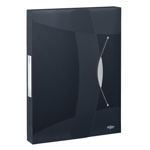 Rexel Choices Transluscent Polypropylene Box File Black 2115669