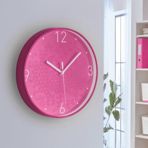 Leitz WOW Wall Clock Pink