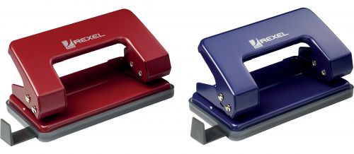 Rexel Student 2 Hole 8 Sheet Metal Punch Assorted Colours