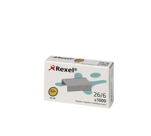 Rexel No.56 (26/6) Staples - Box of 2000 - Outer carton of 20