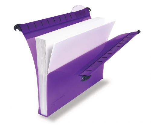 Rexel Foolscap Heavy Duty Suspension Files with Tabs and Inserts for Filing Cabinets, 30mm base, Polypropylene, Assorted Colours, Multifile Extra, Pac