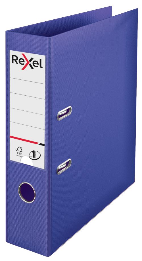 Rexel A4 Lever Arch File; Violet; 75mm Spine Width; No.1 Power - Outer carton of 10